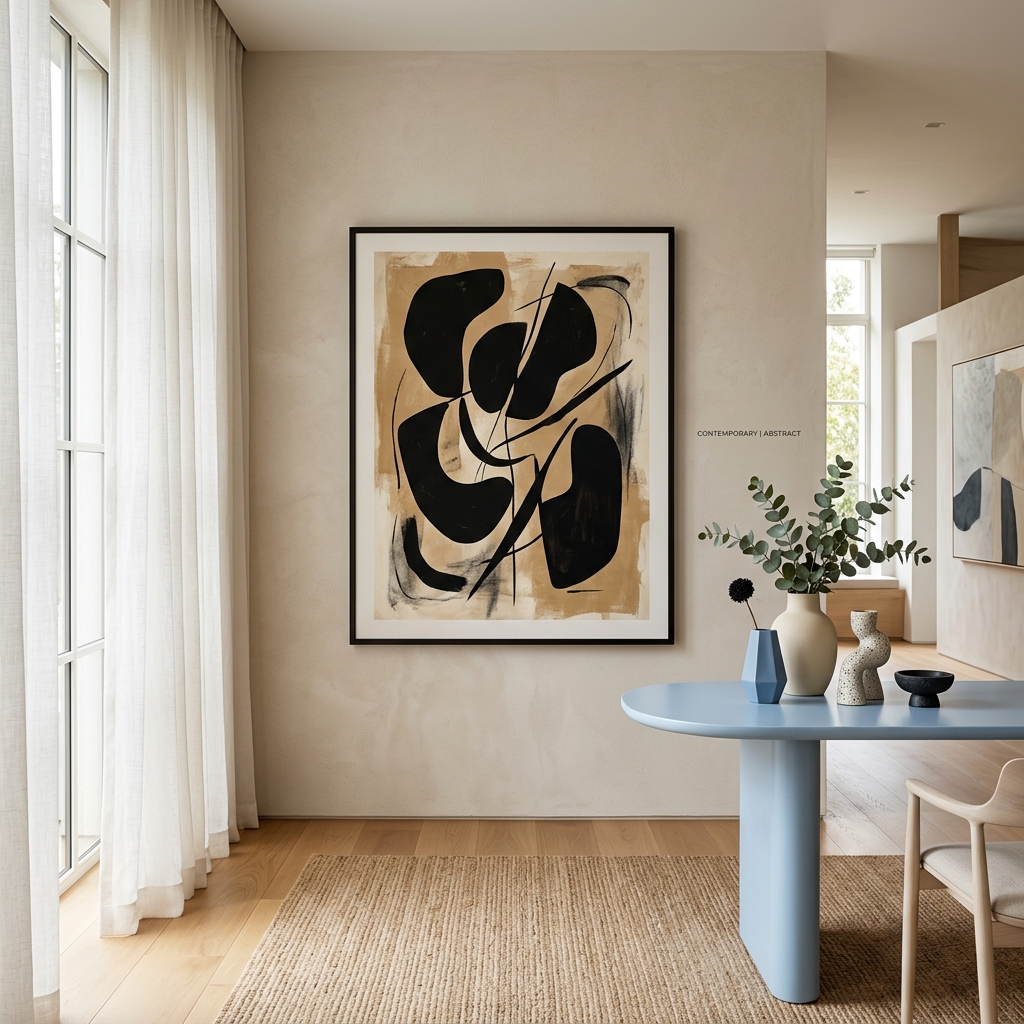 Interior with art