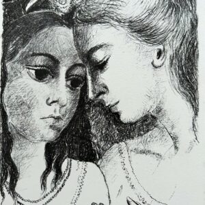 Deux Jeunes Femmes (Confidences) - Paul Delvaux