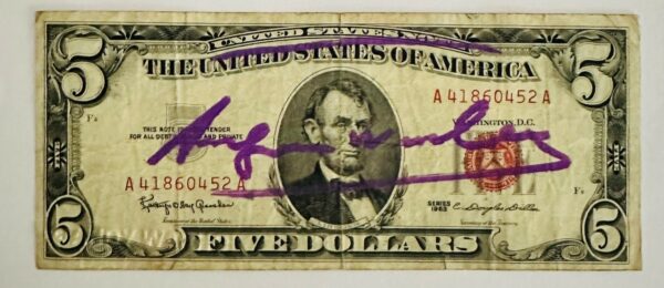 5 Dollars - Andy Warhol