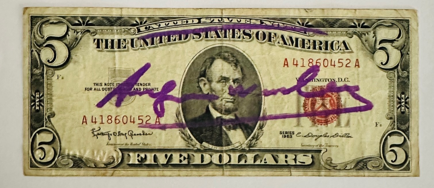 5 Dollars - Andy Warhol – Image 1