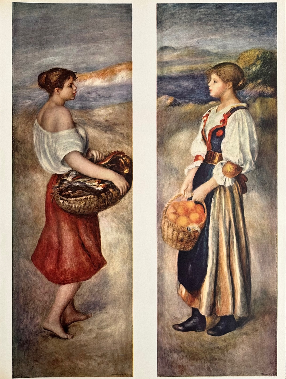 Fille Portant un Panier de Poisson - Pierre-Auguste Renoir – Image 1