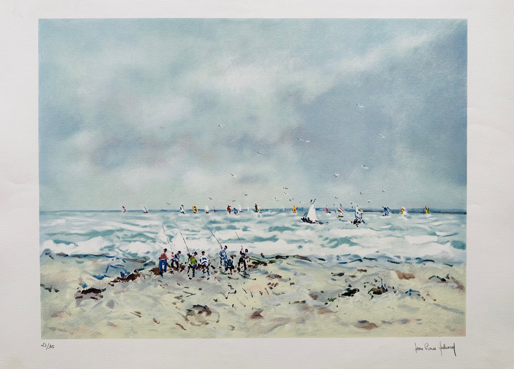 Scene de Plage - Jean-Pierre Dubord – Image 1