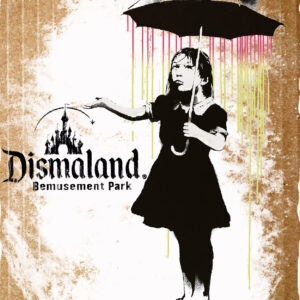 Girl Umbrella - Banksy
