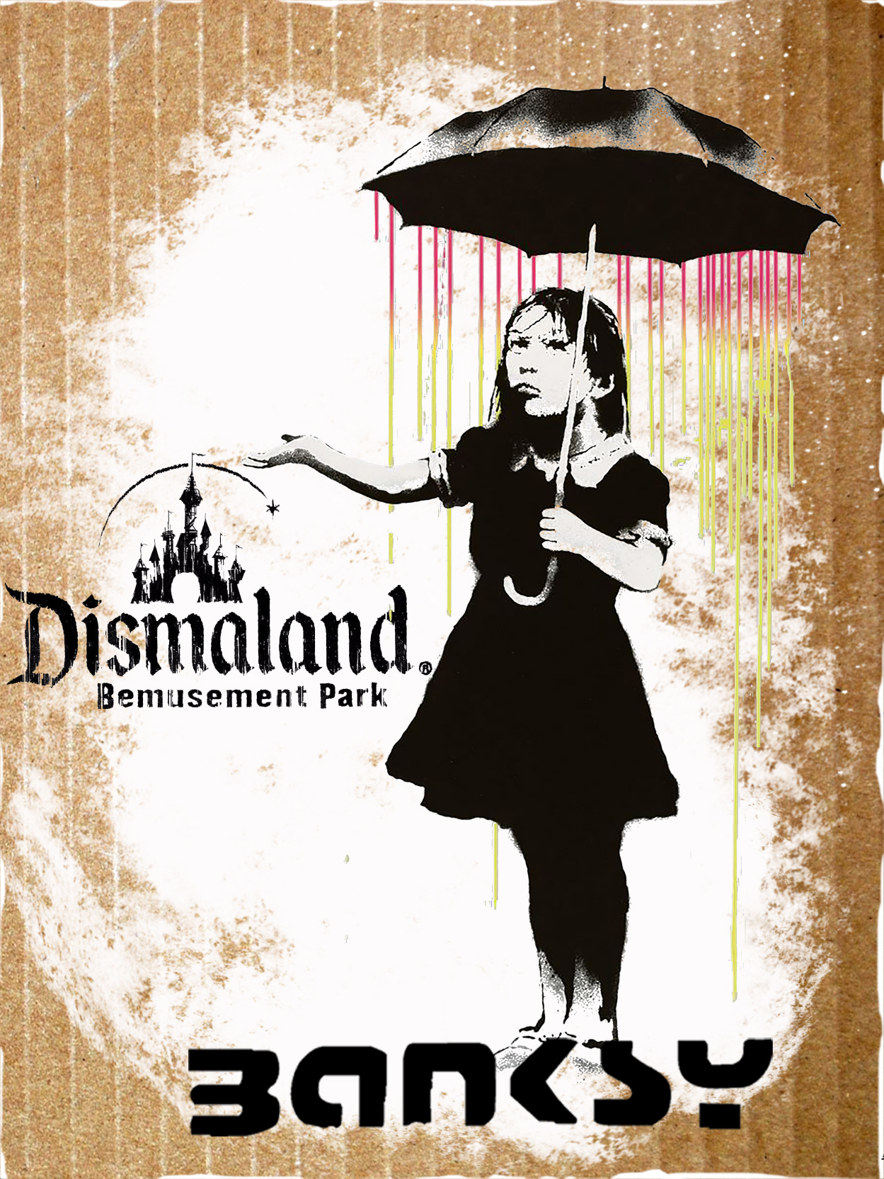 Girl Umbrella - Banksy – Image 1