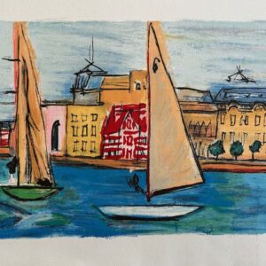 Depart des Voiliers du Port D'honfleur - Raoul Dufy