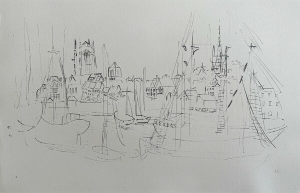 Le Port D'honfleur - Raoul Dufy