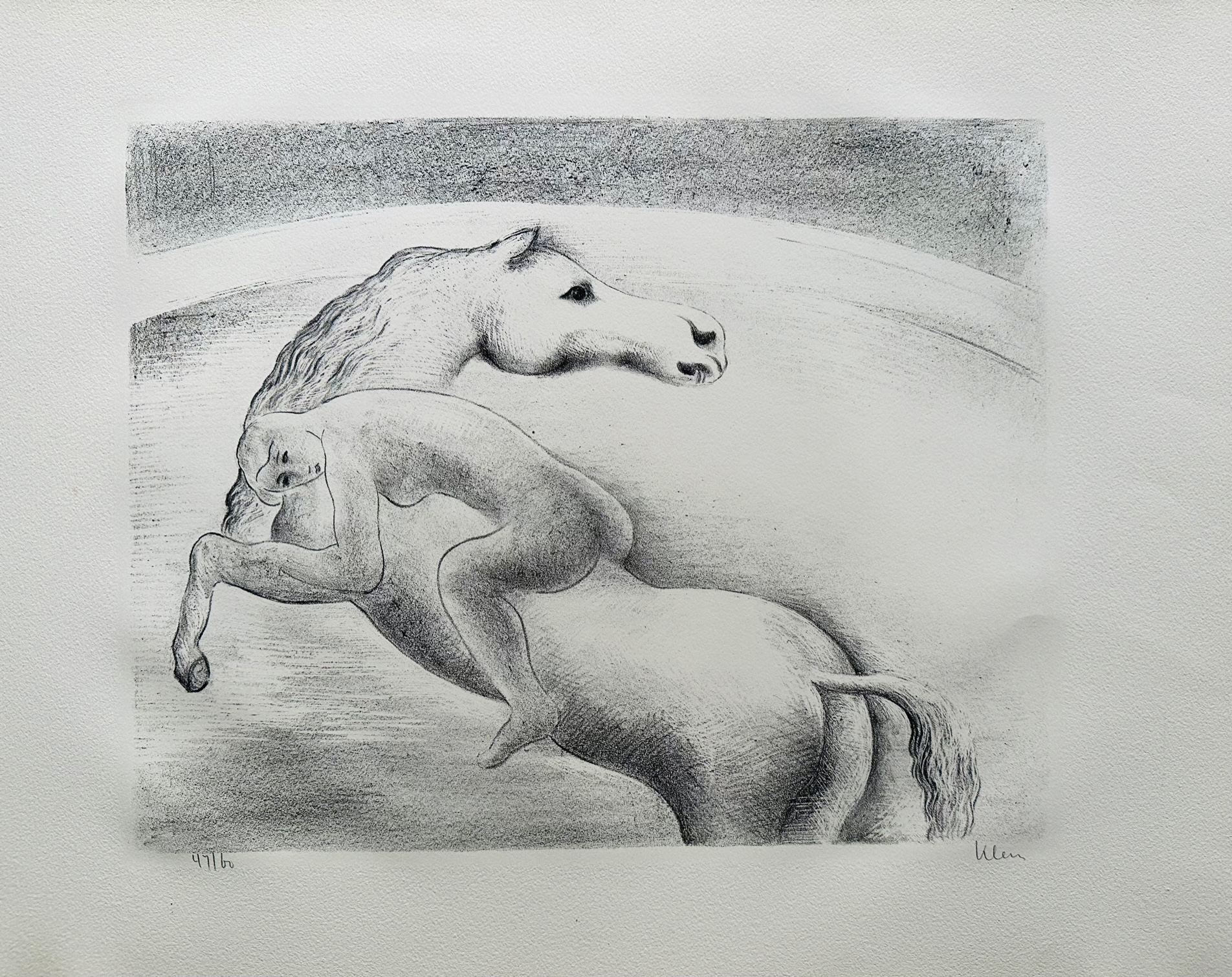 Nu A Cheval - Friedrich Franz Klein – Image 1