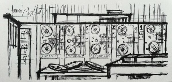 Ordinateur, Siemens #4 (1968) - Bernard Buffet