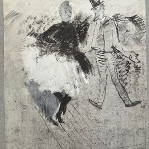 Au Moulin de la Galette . la Goulue et Valentin le Desosse - Henri De Toulouse Lautrec