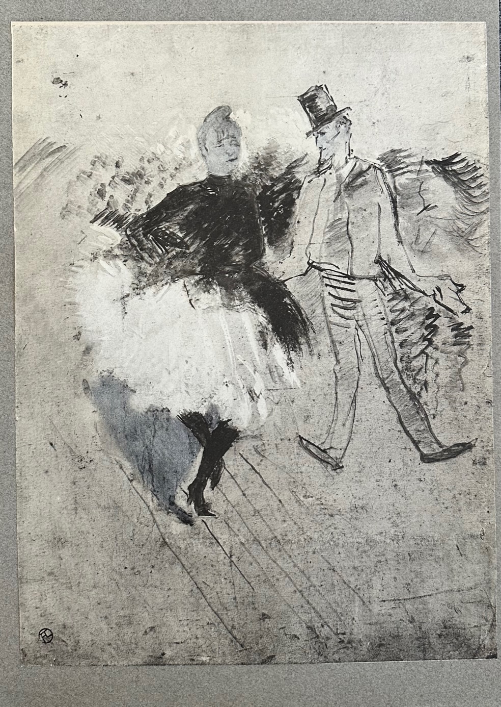 Au Moulin de la Galette . la Goulue et Valentin le Desosse - Henri De Toulouse Lautrec – Image 1