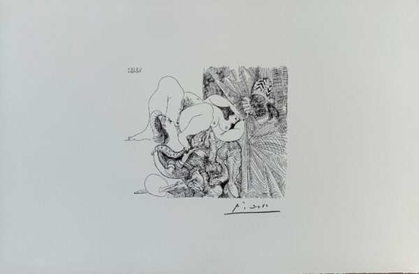 Avec le Pape Comme Voyeur Cache - Pablo Picasso