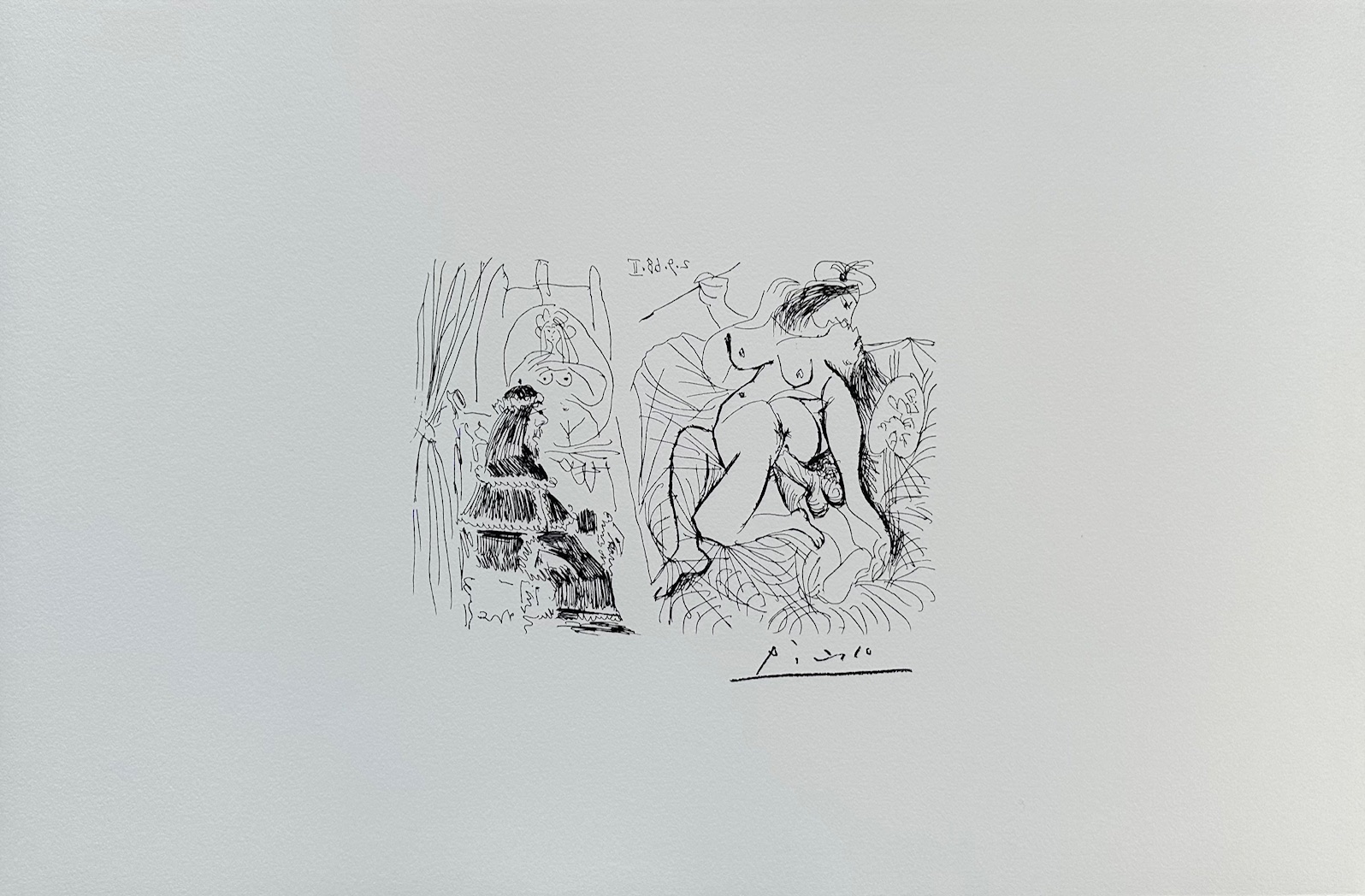 Pape Voyeur Devant un Couple Excite - Picasso Pablo – Image 1