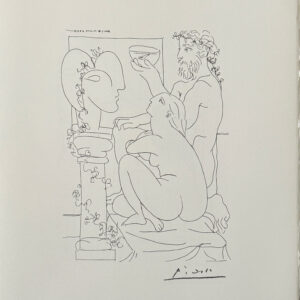 Sculpteur avec Coupe  et  Modële Accroupi - Pablo Picasso