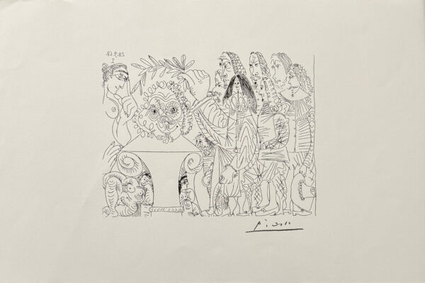 Trois Vieux Copains en Visite - Pablo Picasso