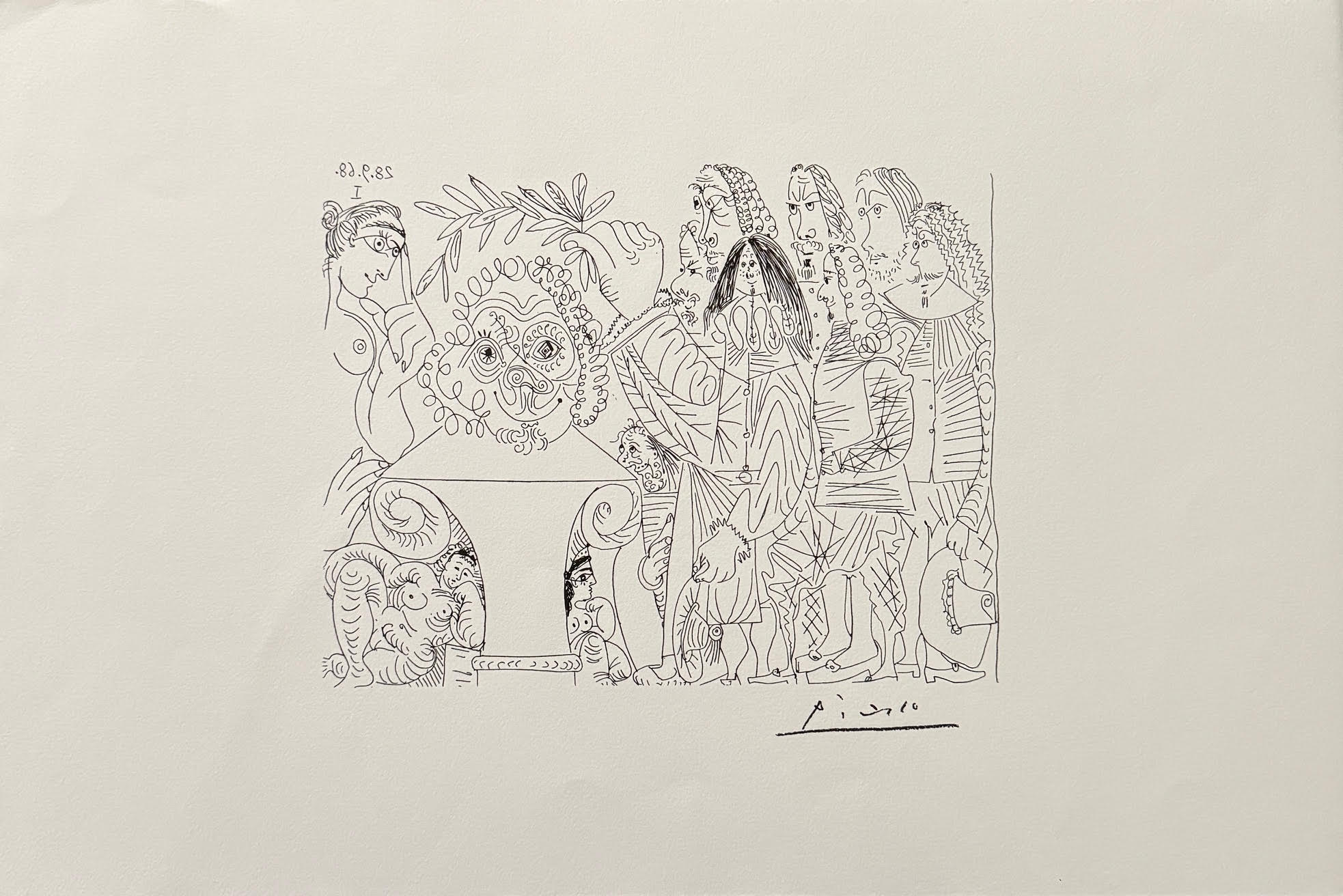 Trois Vieux Copains en Visite - Pablo Picasso – Image 1