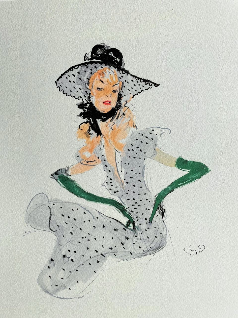 Jeune Fille au Chapeau - Jean-Gabriel Domergue – Image 1