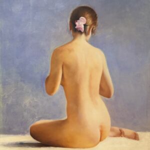 Nu Féminin Assis de Dos - Xx J.c.victor