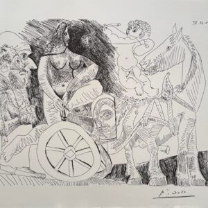 Char Romain Monté par un Athlète Féminin - Picasso Pablo