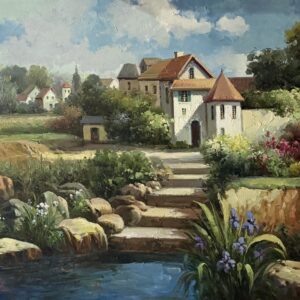 Ecole Française Xxe - Huile Sur Toile