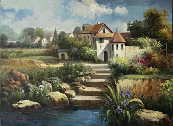 Ecole Française Xxe - Huile Sur Toile
