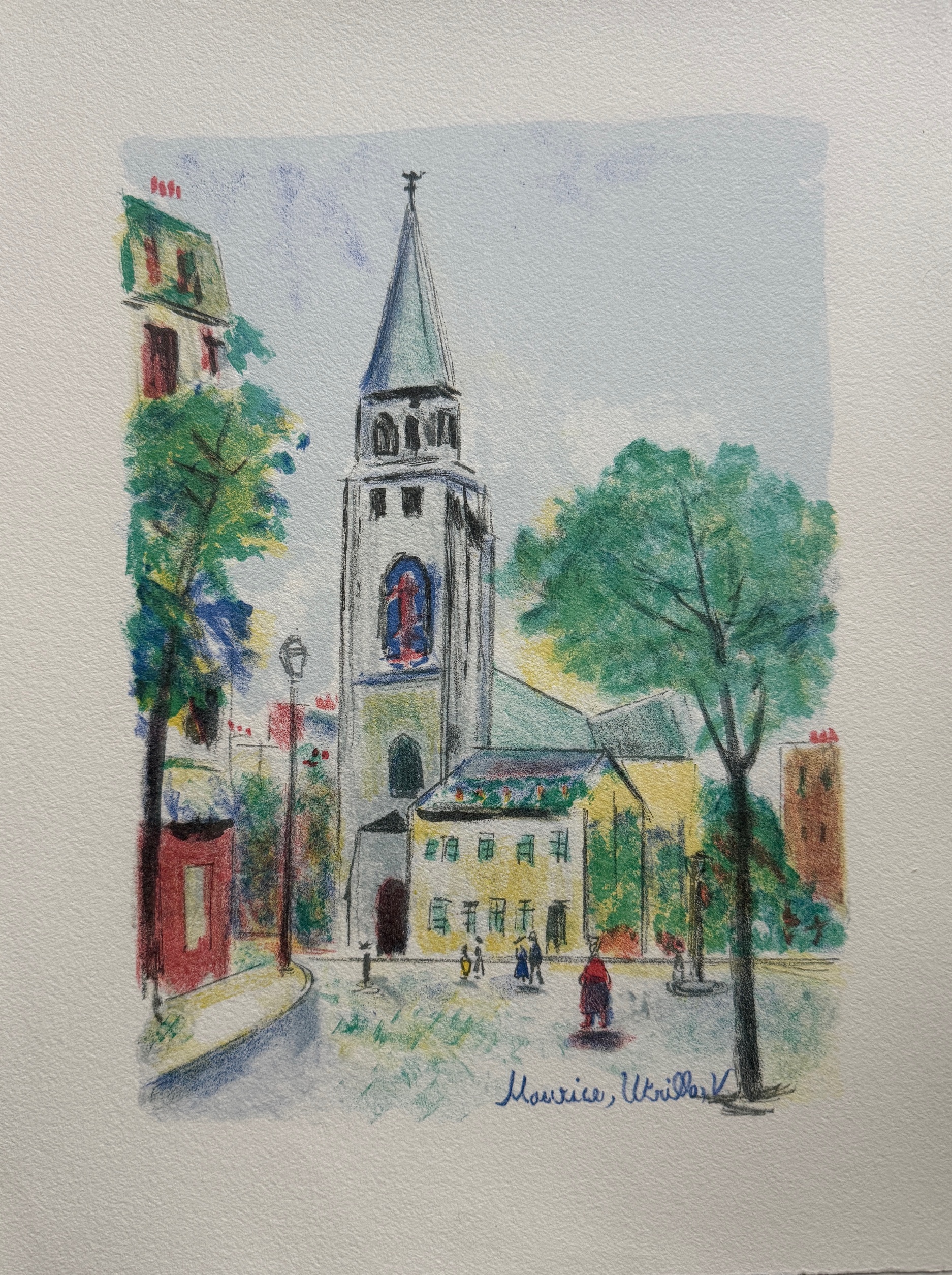Saint Germain des Prés - Maurice Utrillo – Image 1