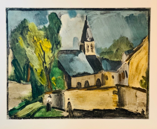 L'église de Bougival (1913) - Maurice De Vlaminck