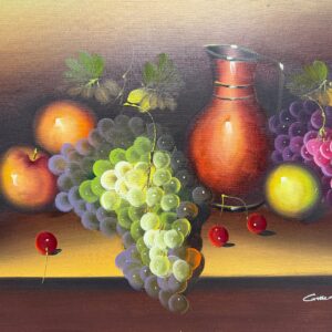 Nature Morte aux Fruits - Xxe Ecole Moderne