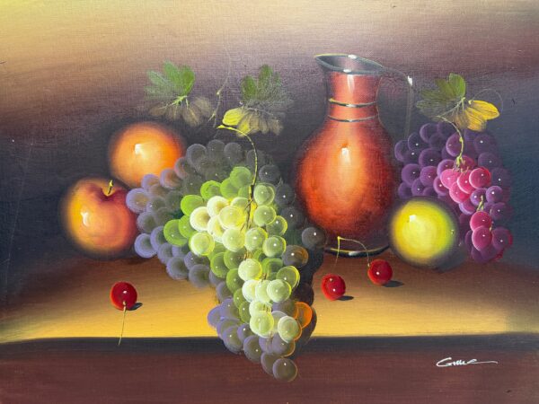 Nature Morte aux Fruits - Xxe Ecole Moderne