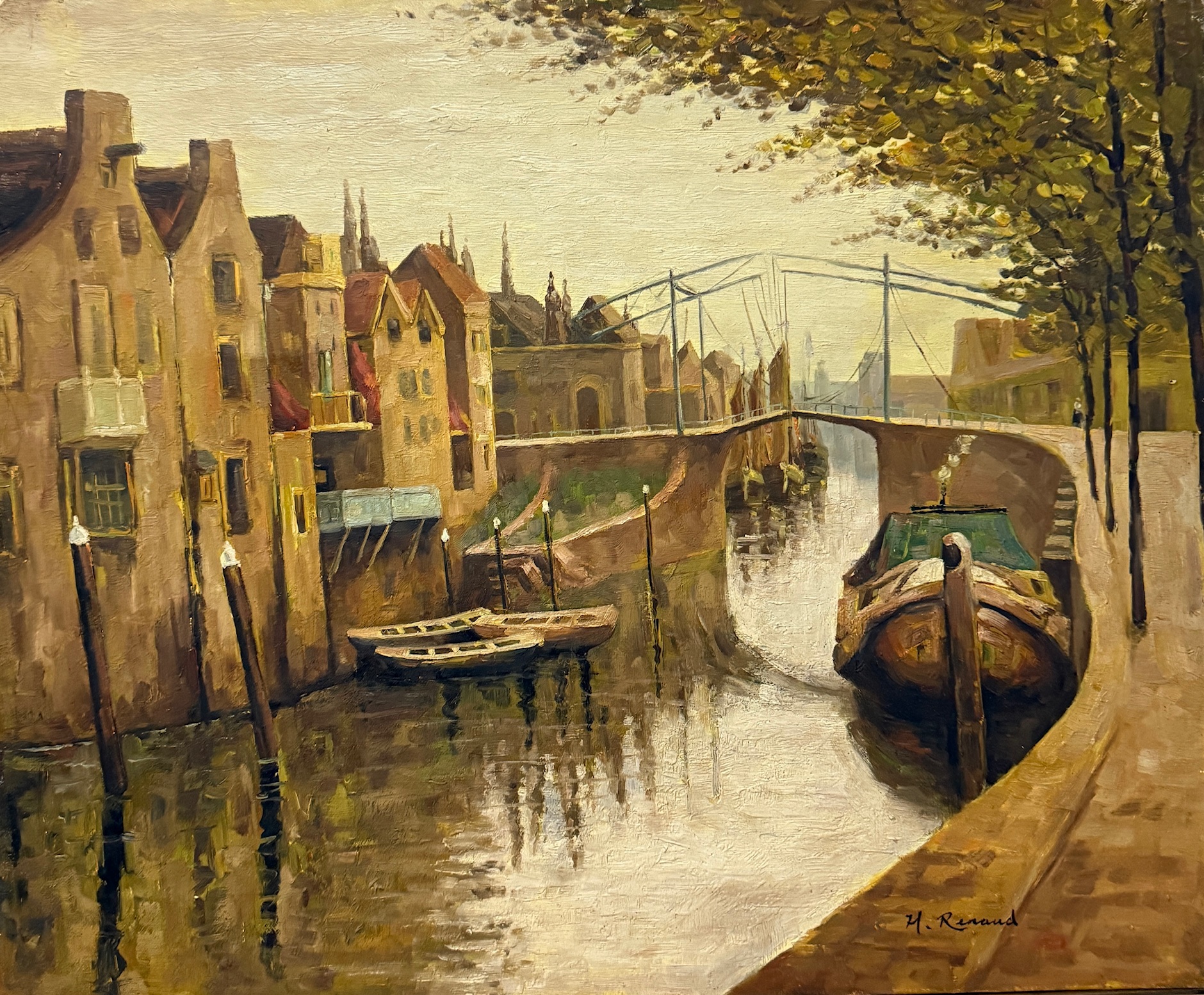 Canal dans la Ville Ancienne - Henri Renaud  Xx – Image 1