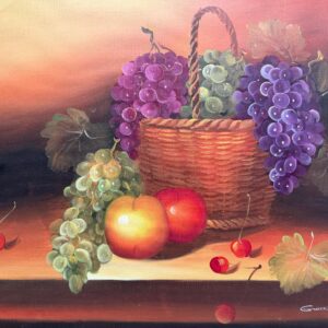 Nature Morte aux Raisins - Xxe Ecole Moderne