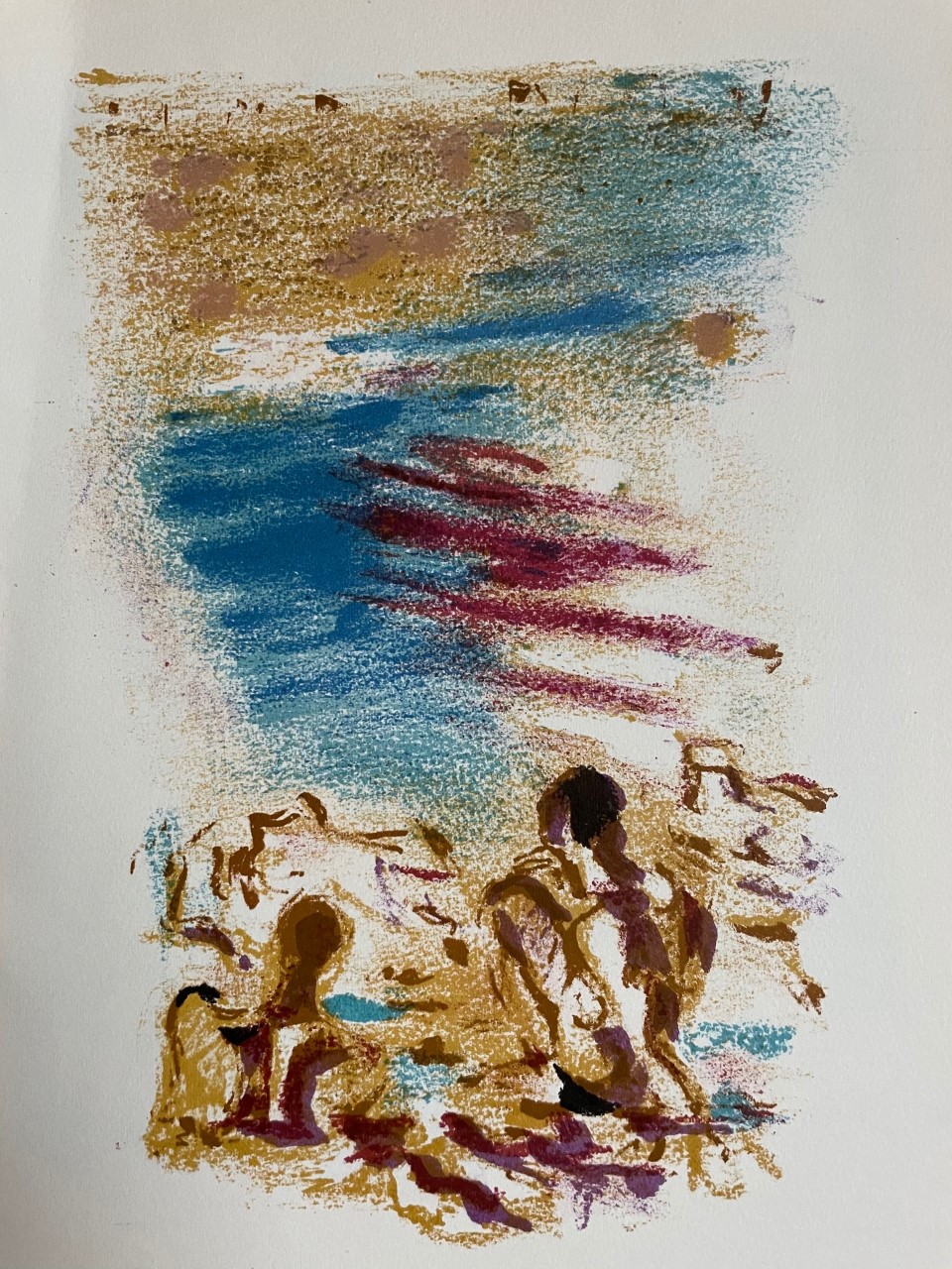 Un Couple sur la Plage - Alexandre Garbell – Image 1