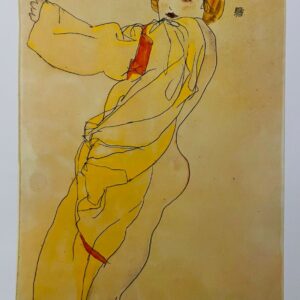 Femme au Chapeau Allongee - Egon Schiele