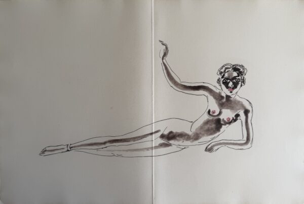 Nu Couche D'une Dame Africaine - Dongen Kees Van