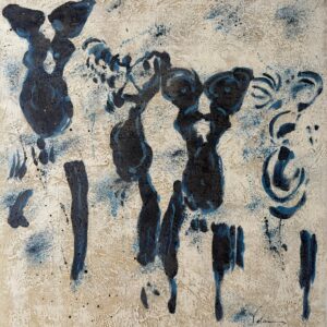 Composition Abstraite Figurative - Xxe Ecole Moderne