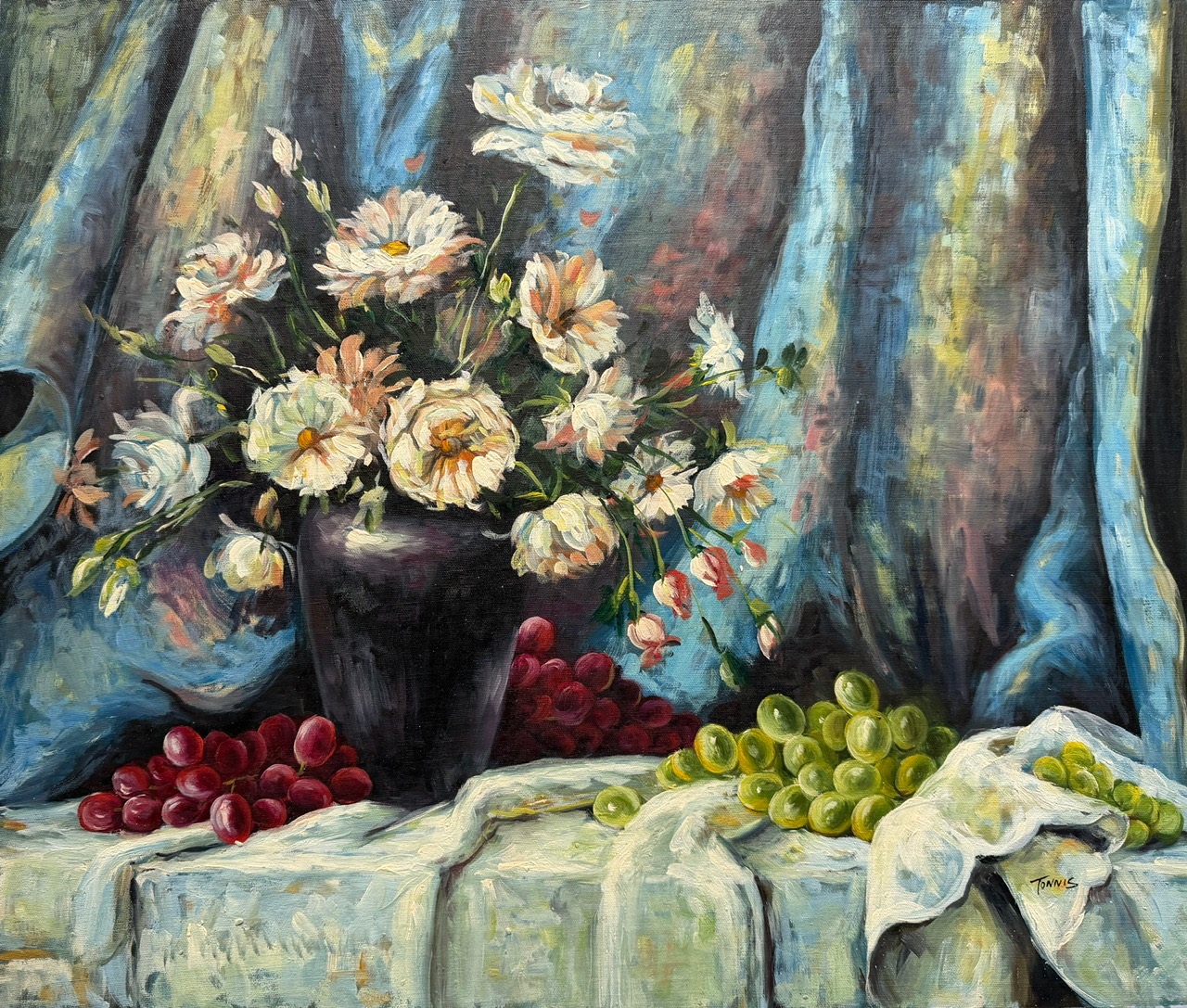 Nature Morte aux Fleurs - Xxe Ecole Moderne – Image 1