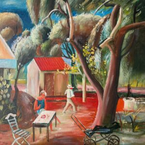 Scène au Jardin - Xxe Ecole Moderne
