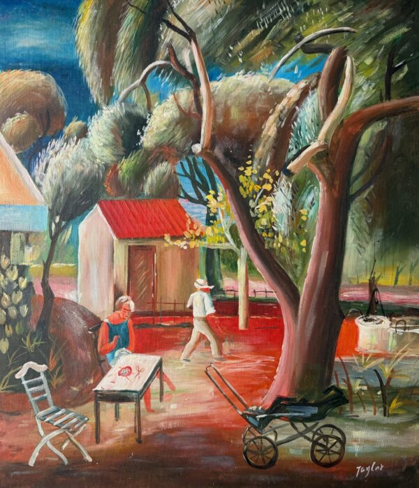 Scène au Jardin - Xxe Ecole Moderne