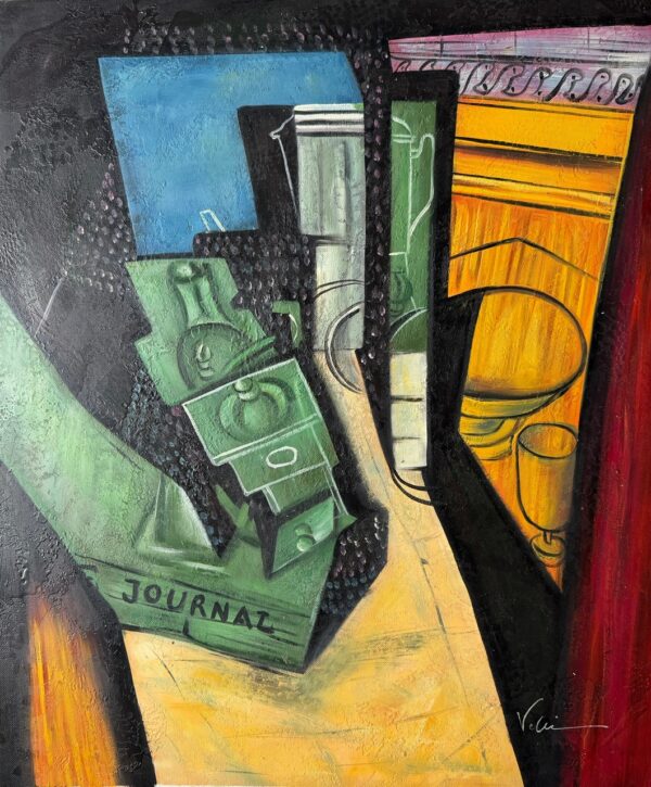 Composition Cubiste - Xxe Ecole Moderne