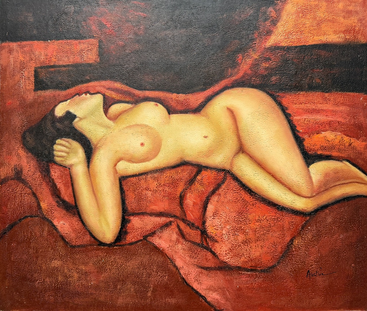 Nu Féminin Allongé - Xxe Ecole Moderne – Image 1
