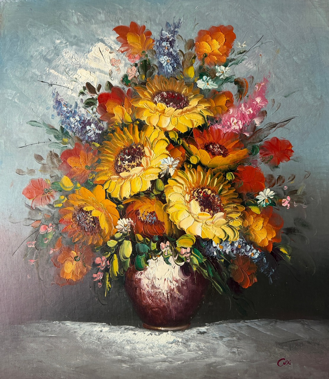 Bouquet de Tournesols - Xxe Ecole Moderne – Image 1