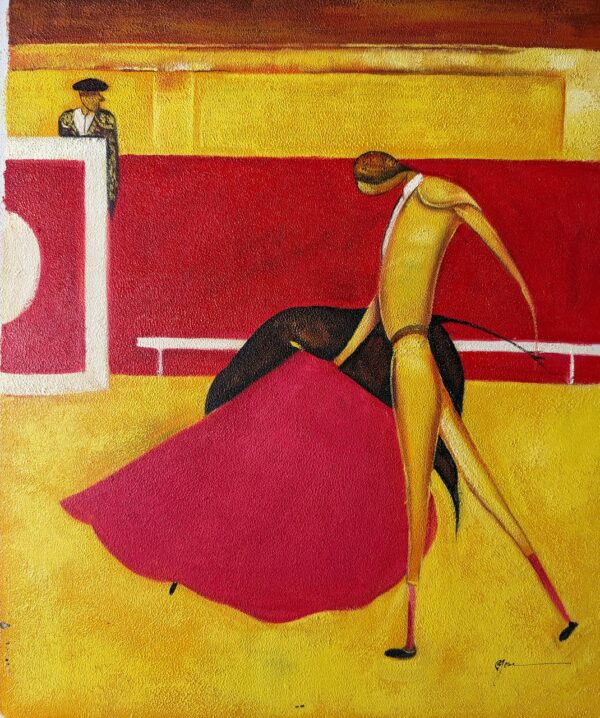 Danseuse au Voile Rouge - Xxe Ecole Moderne