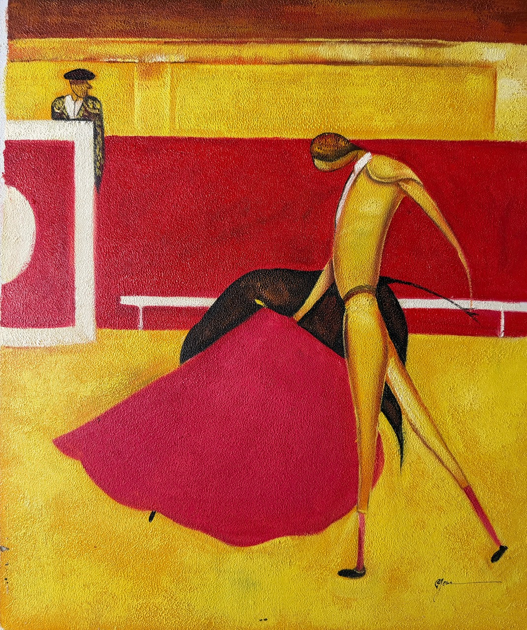 Danseuse au Voile Rouge - Xxe Ecole Moderne – Image 1