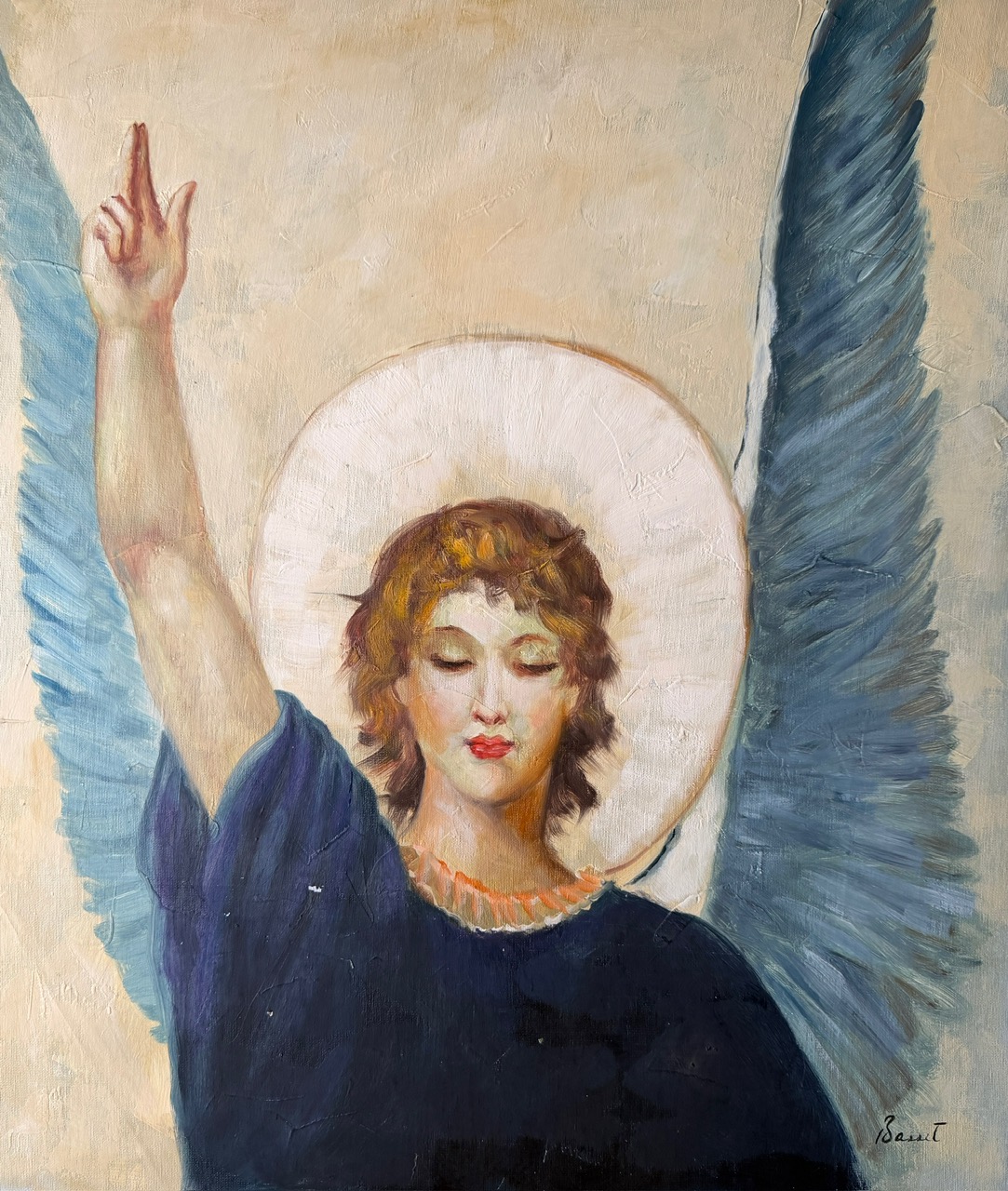 Ange aux Ailes Bleues - Xxe Ecole Moderne – Image 1