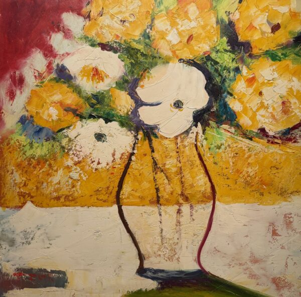 Composition Florale Abstraite - Xxe Ecole Moderne