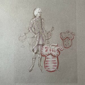 Femme et Fraises Surrealiste - Léonor Fini