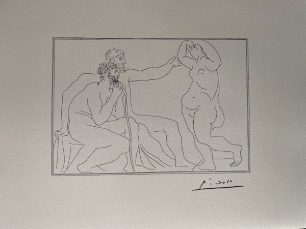 Deux Sculpteurs Devant une Statue – Suite Vollard - Pablo Picasso