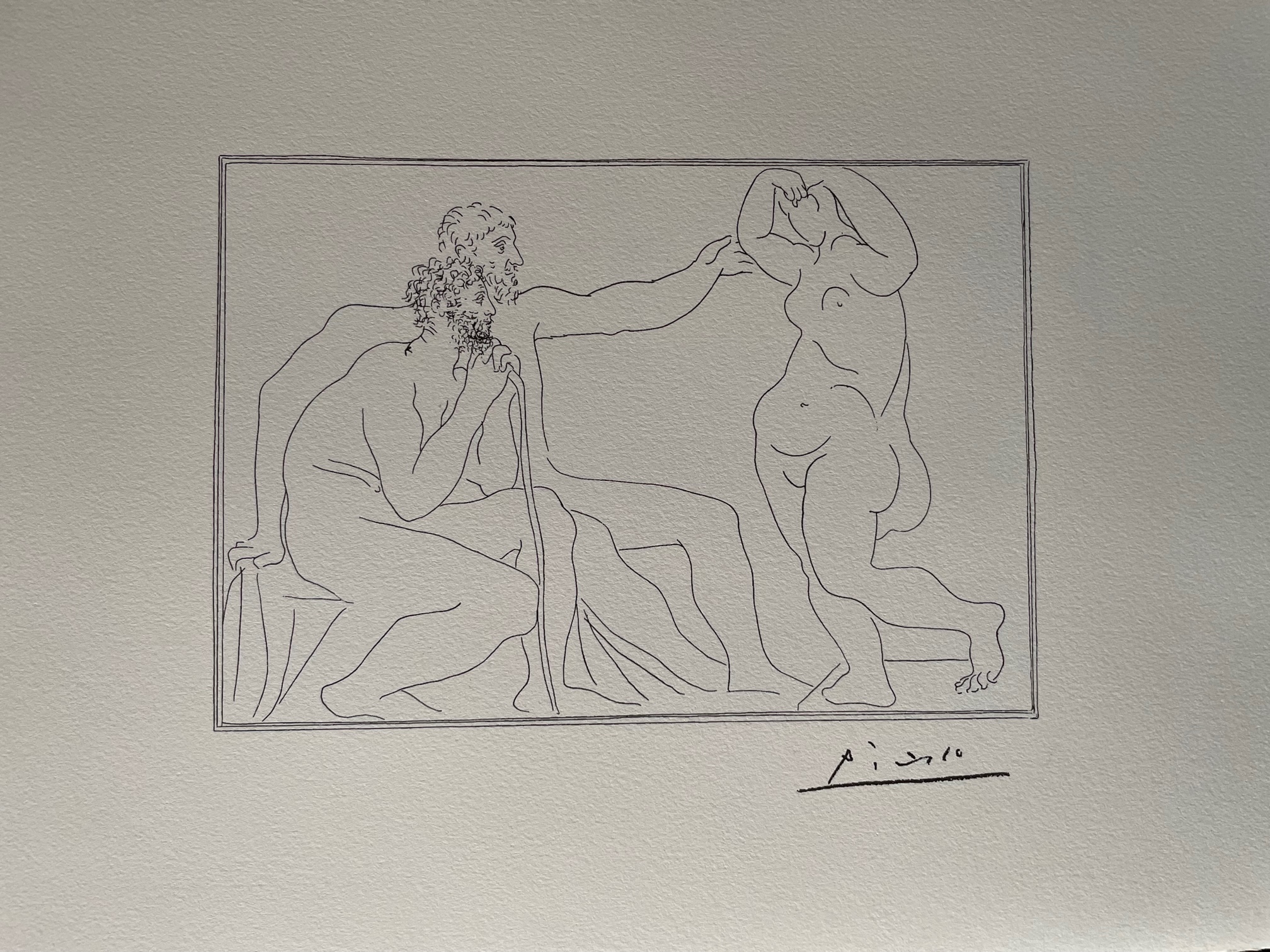 Deux Sculpteurs Devant une Statue – Suite Vollard - Pablo Picasso – Image 1