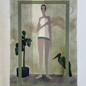 Femme au Heron - Minaux Andre