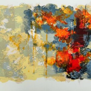 Bateau en Flammes - Sarthou Maurice Elie