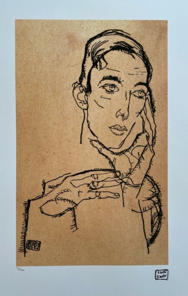 Moment de Reflexion - Schiele Egon